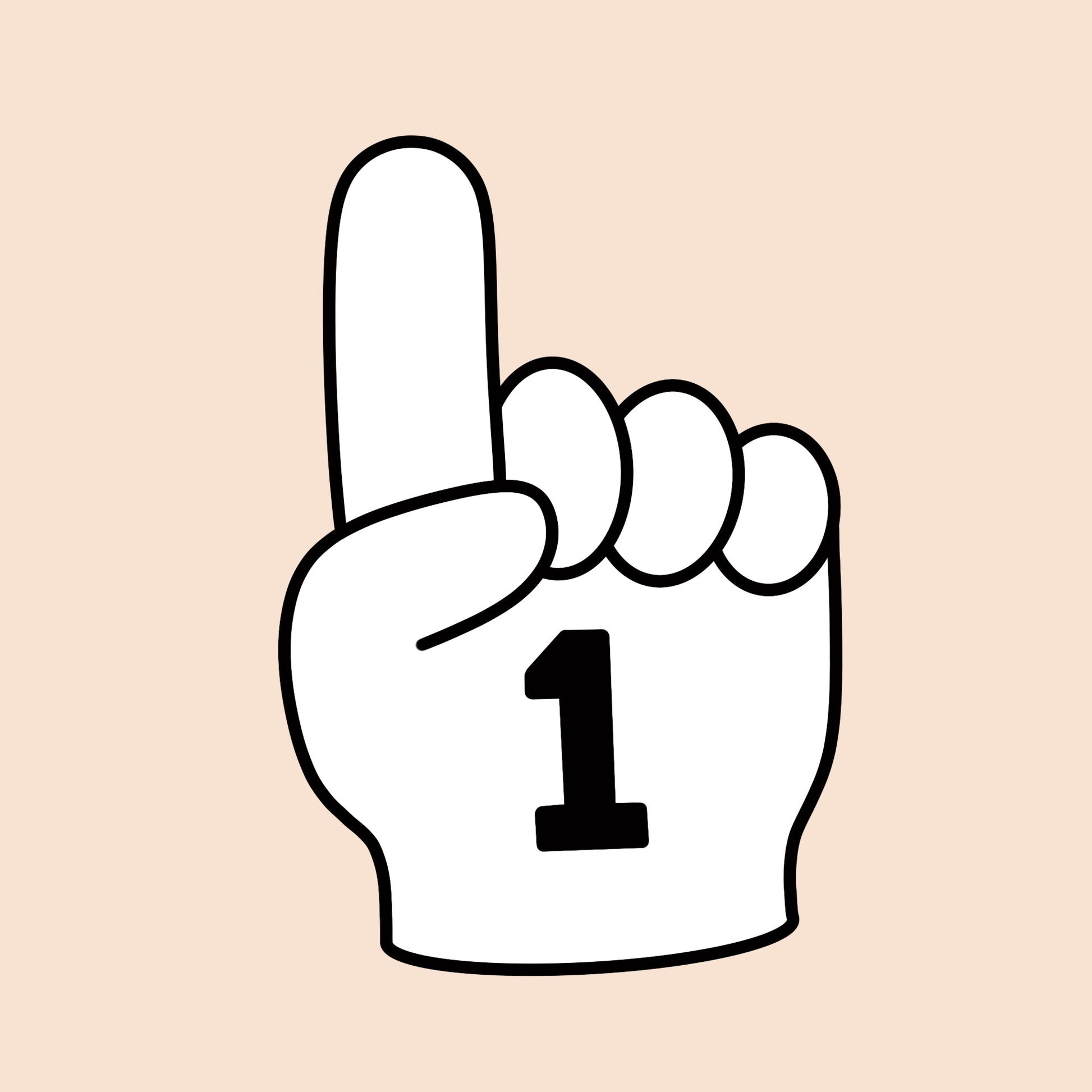 Foam Finger | White