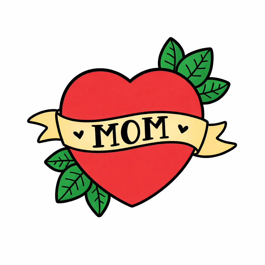 Mom Tattoo Heart