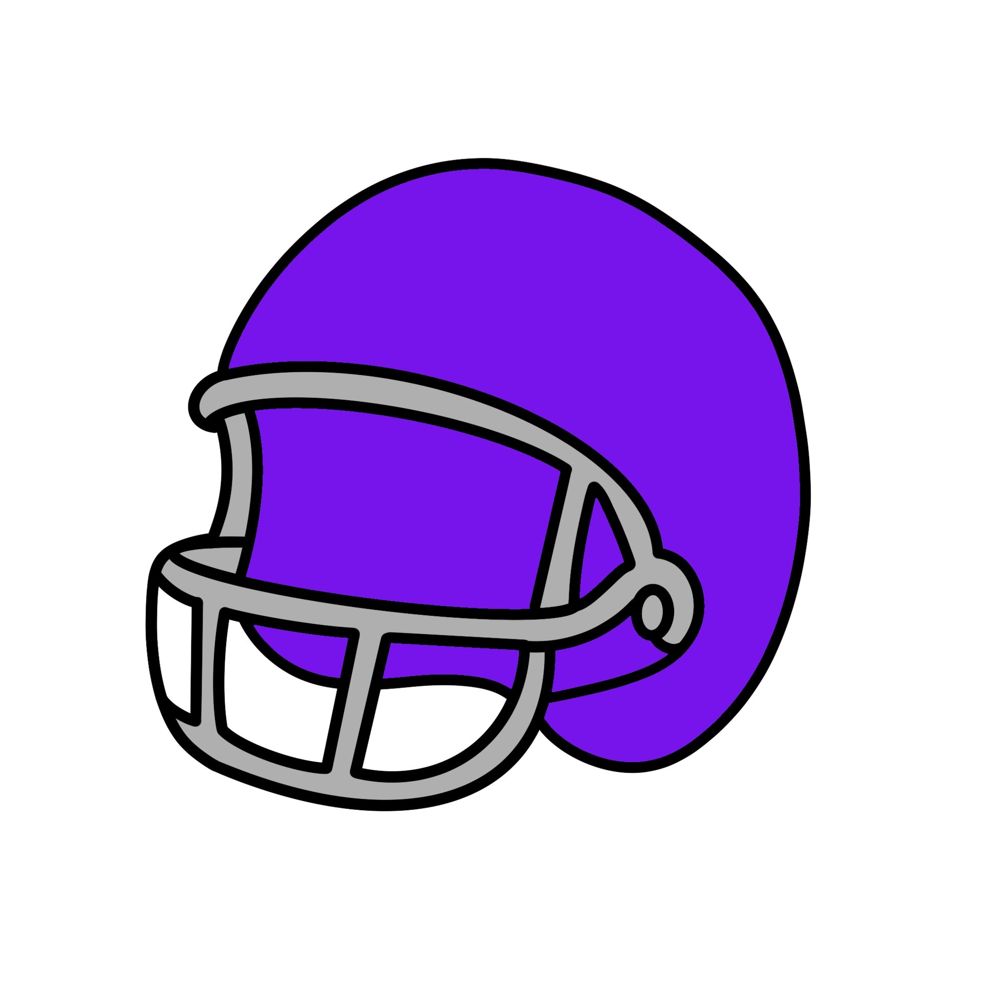 Football Helmet | Purple