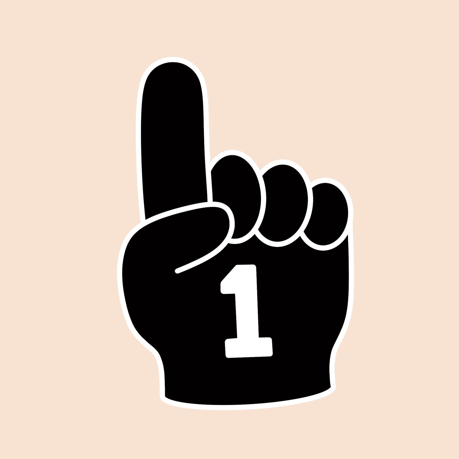 Foam Finger | Black