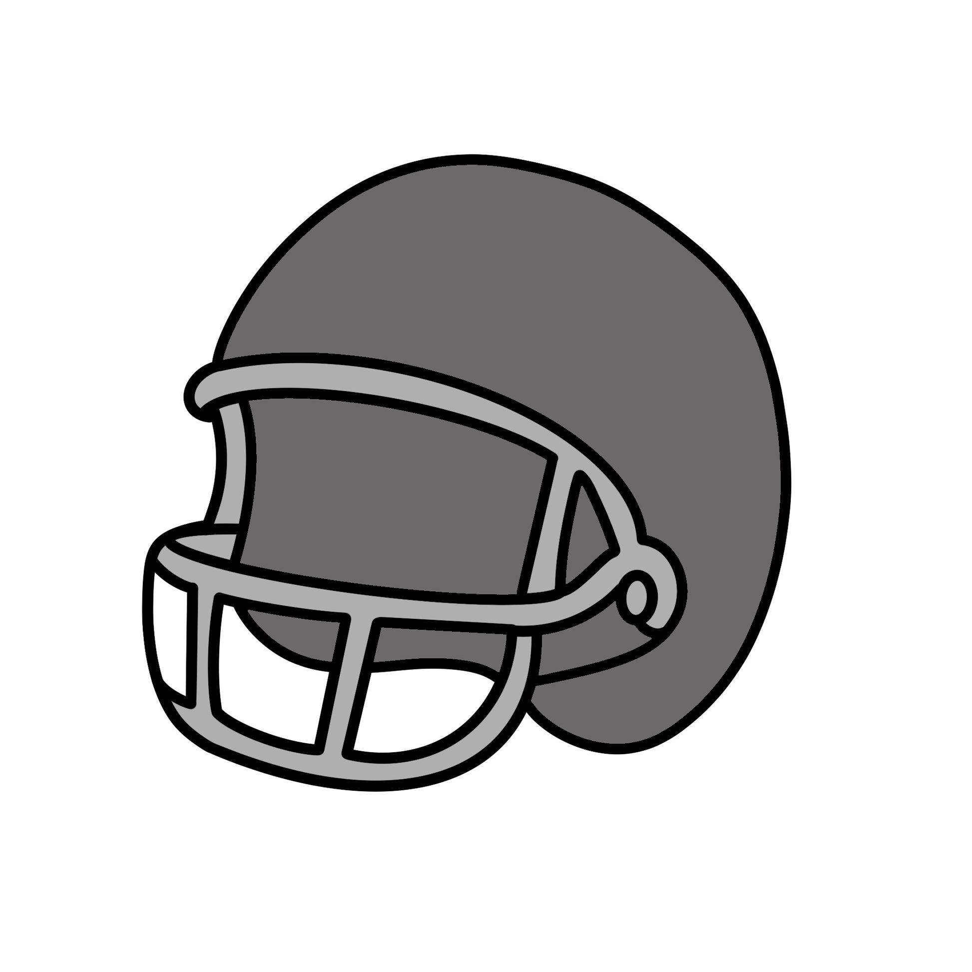 Football Helmet | Grey